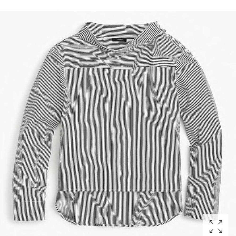 J.Crew - Funnelneck striped shirt